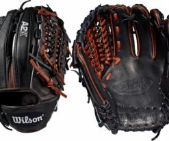 Wilson 11.75'' D33 A2K SuperSkin Series Glove For Men Black/brown