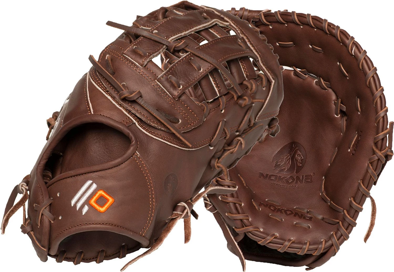 Nokona 13" X2 Elite Series First Base Mitt For Unisex Brown