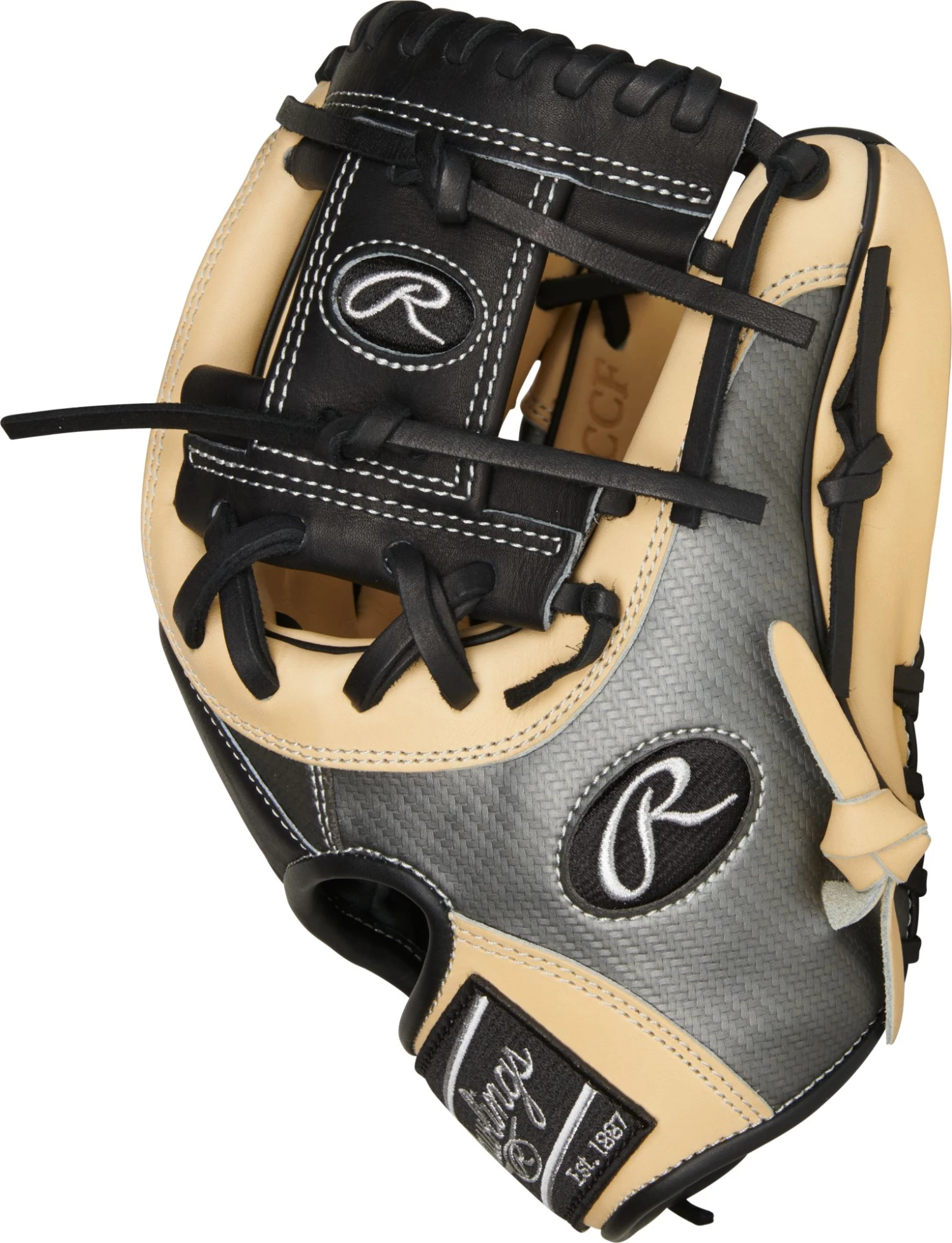 Rawlings 11.5'' HOH R2G Series Glove For Unisex Tan/grey/black - Image 5