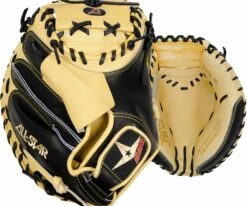 All-Star 33.5" Pro Elite Series Catcher's Mitt For Men Black/tan