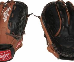 Rawlings 11.5'' Youth Premium Series Glove For Unisex Brown/black