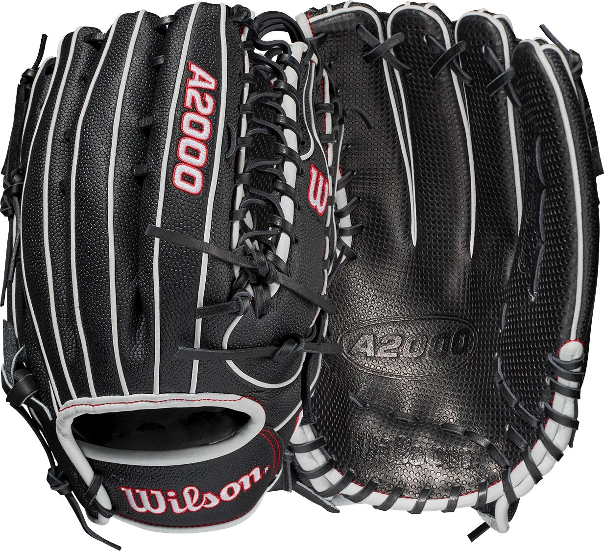 Wilson 12.75'' OT7 A2000 SuperSkin Series Glove W/ Spin Control 2021 For Unisex Black/black/white