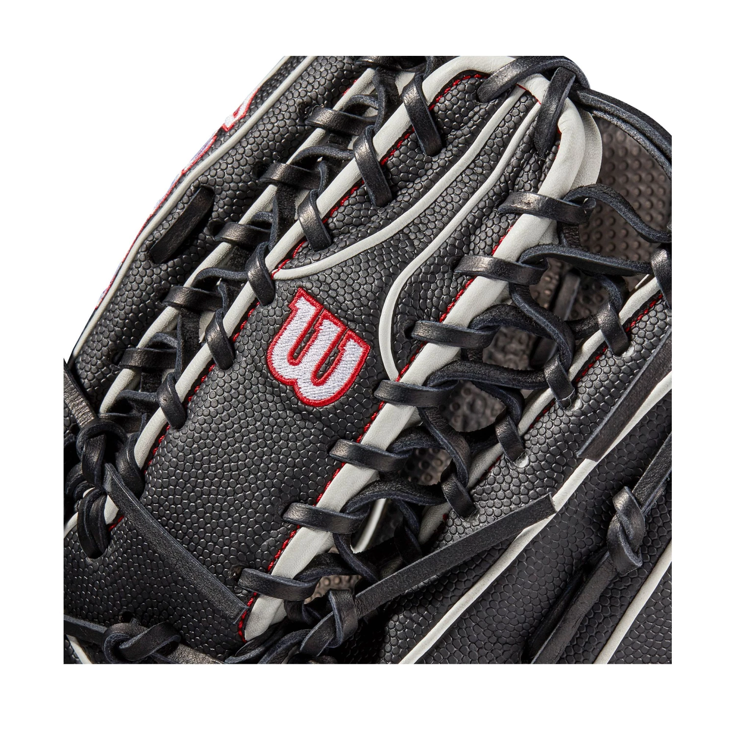 Wilson 12.75'' OT7 A2000 SuperSkin Series Glove W/ Spin Control 2021 For Unisex Black/black/white - Image 7