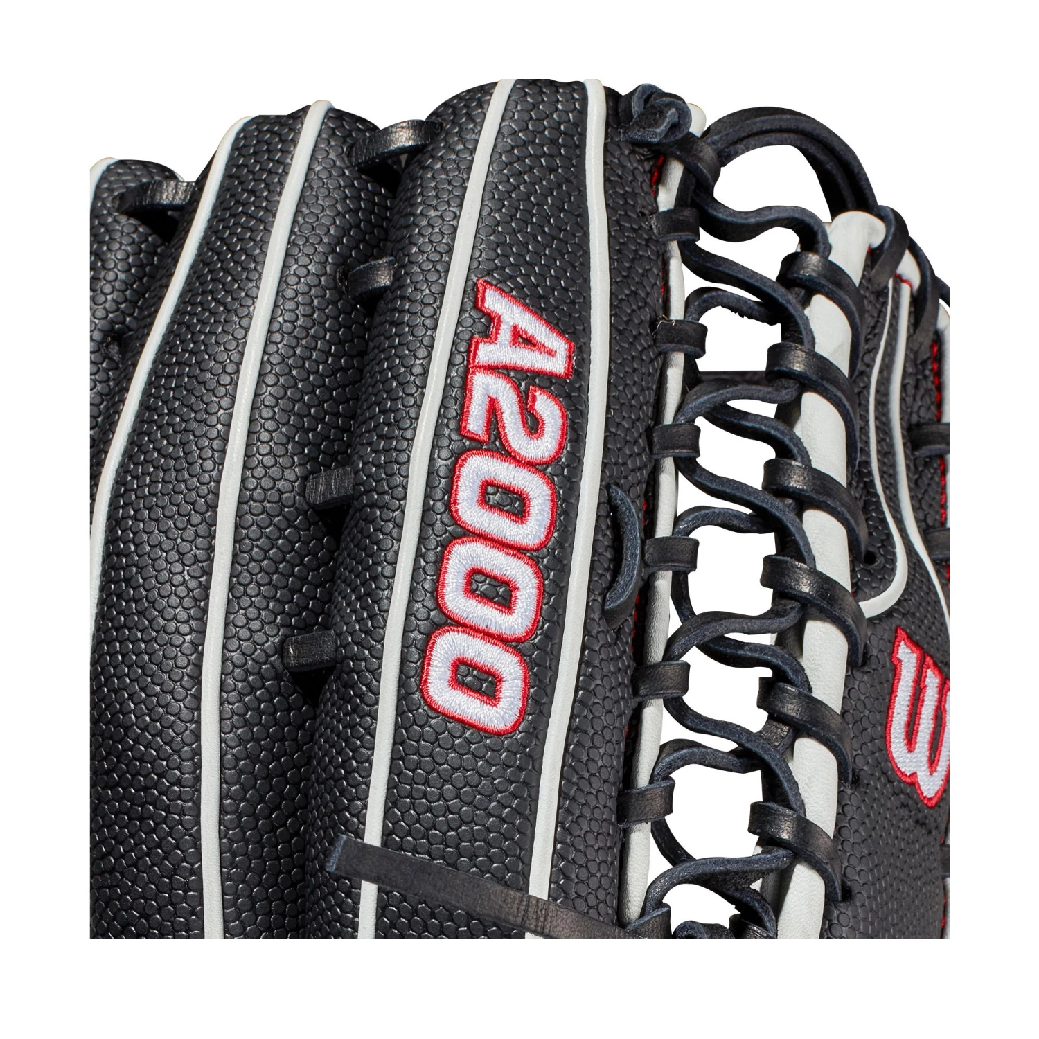 Wilson 12.75'' OT7 A2000 SuperSkin Series Glove W/ Spin Control 2021 For Unisex Black/black/white - Image 8
