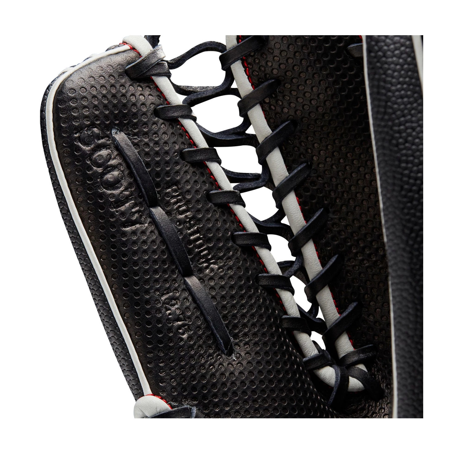 Wilson 12.75'' OT7 A2000 SuperSkin Series Glove W/ Spin Control 2021 For Unisex Black/black/white - Image 9
