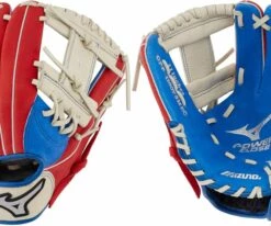 Mizuno 11'' Youth Prospect PowerClose Series Glove For Boys' Red/white/blue