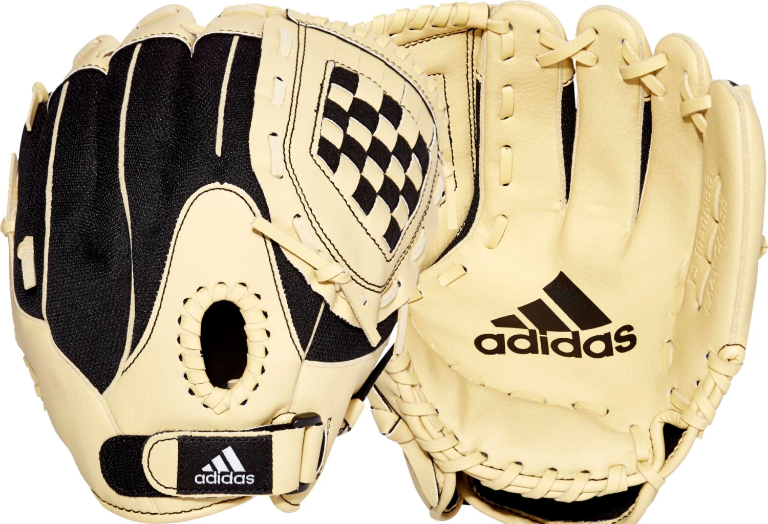 Adidas 10.5" Youth Triple Stripe Series Glove 2021 For Unisex Camel/black