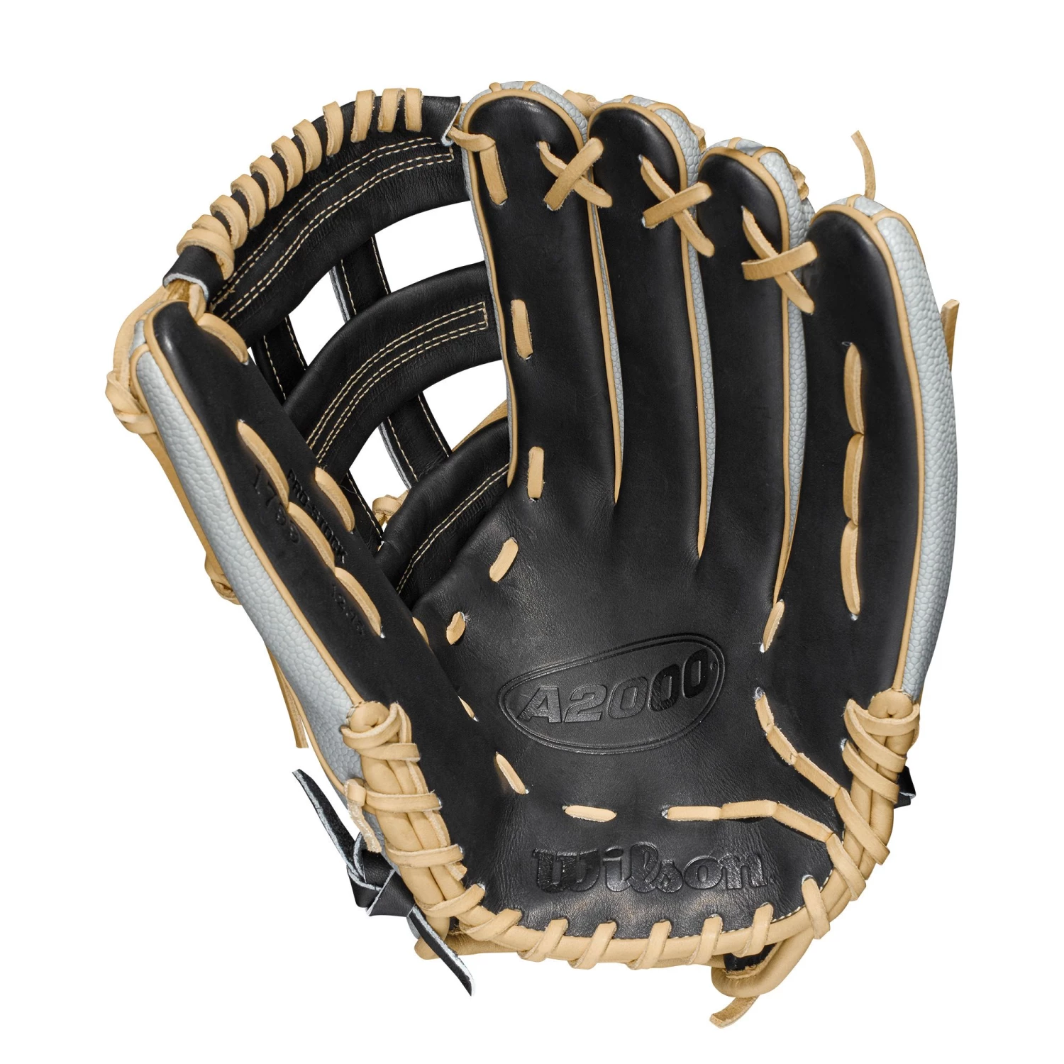 Wilson 12.75'' A2000 SuperSkin Series 1799 Glove 2021 For Unisex Grey/black - Image 4