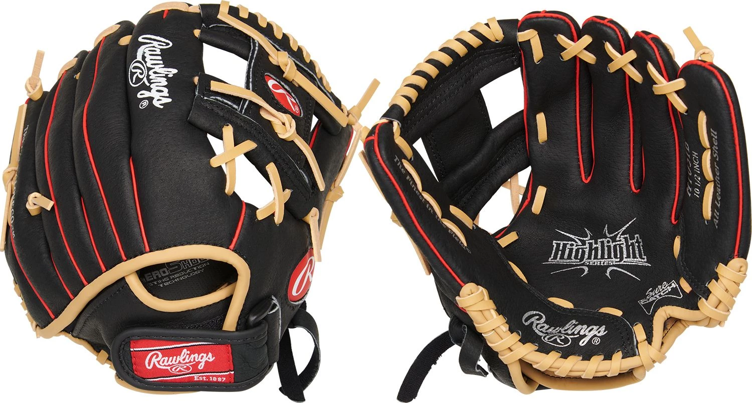 Rawlings 10.5'' Youth Highlight Series Glove 2021 For Unisex Black