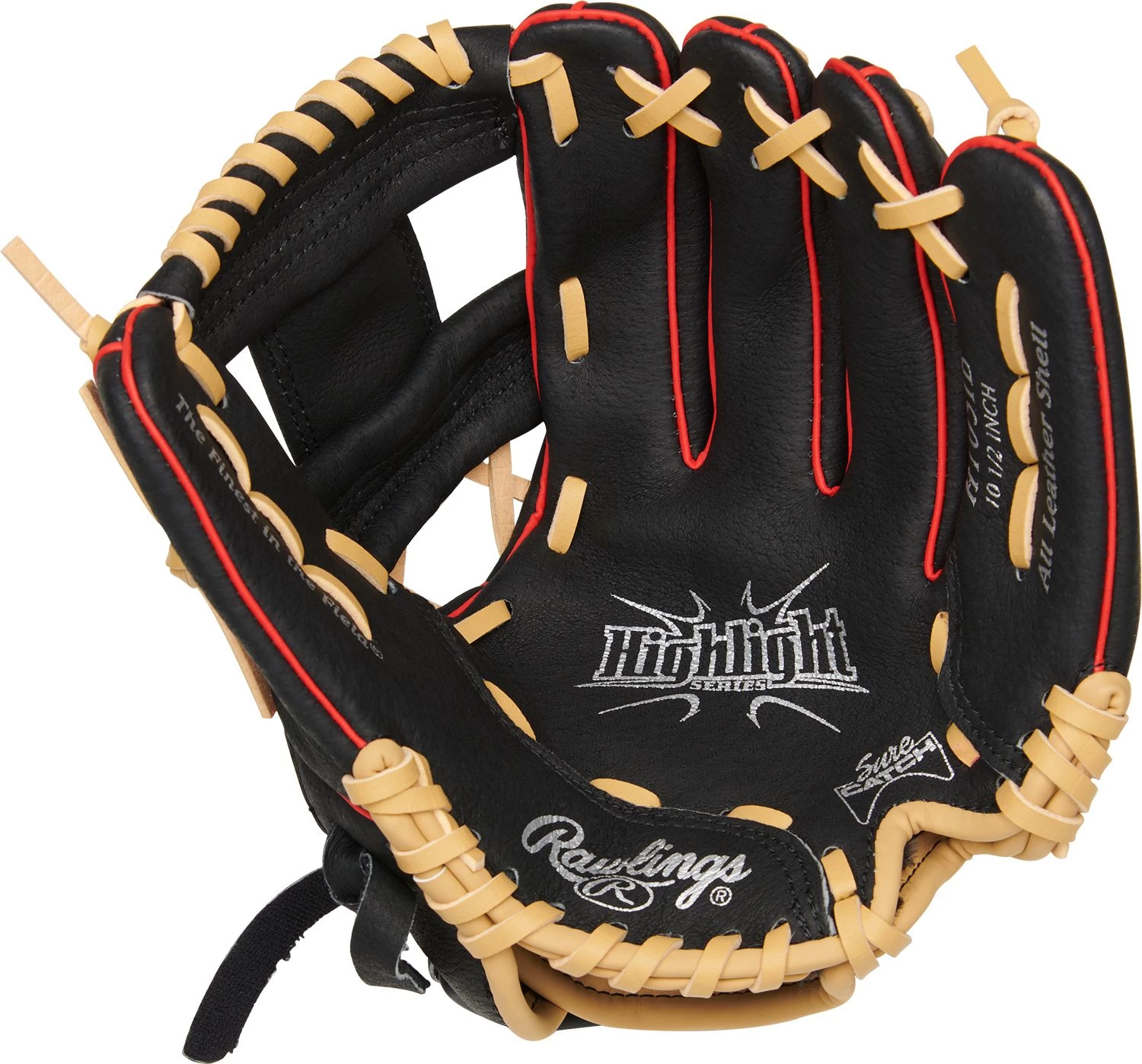 Rawlings 10.5'' Youth Highlight Series Glove 2021 For Unisex Black - Image 4