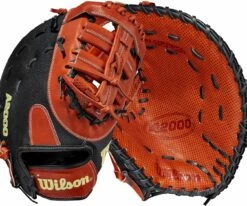 Wilson 12.5'' 1620 A2000 SuperSkin Series First Base Mitt W/ Spin Control 2021 For Unisex Black