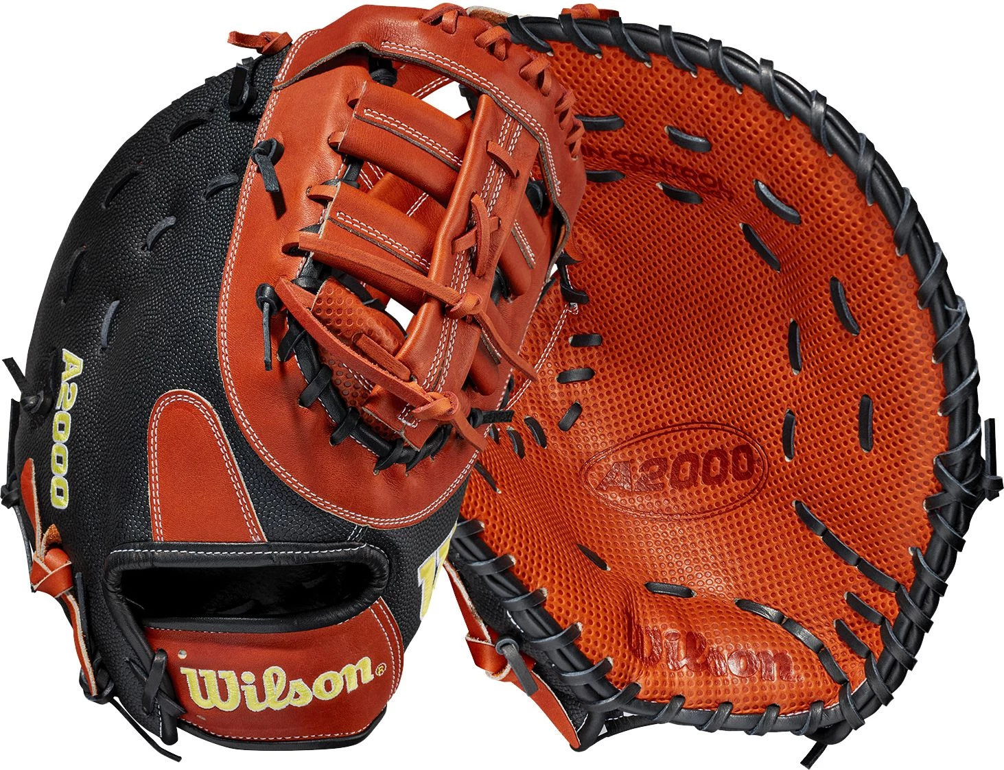 Wilson 12.5'' 1620 A2000 SuperSkin Series First Base Mitt W/ Spin Control 2021 For Unisex Black