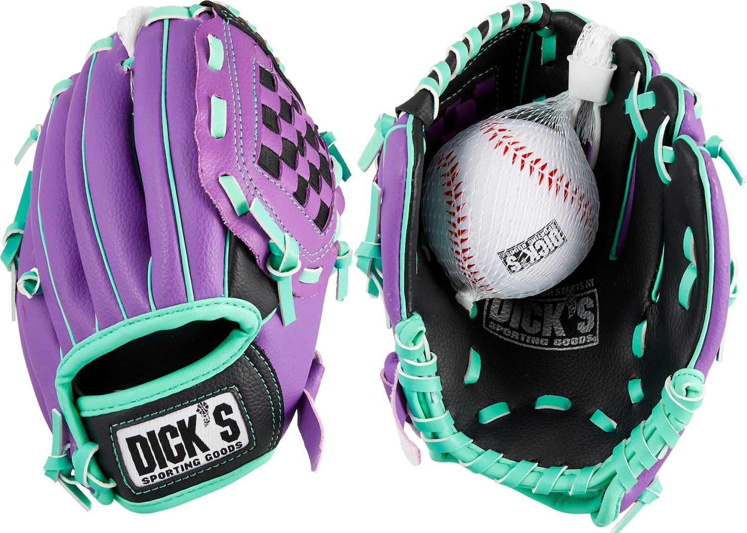 DICK'S Sporting Goods Backyard Toddler Glove W/ Ball For Girls' Purple/green