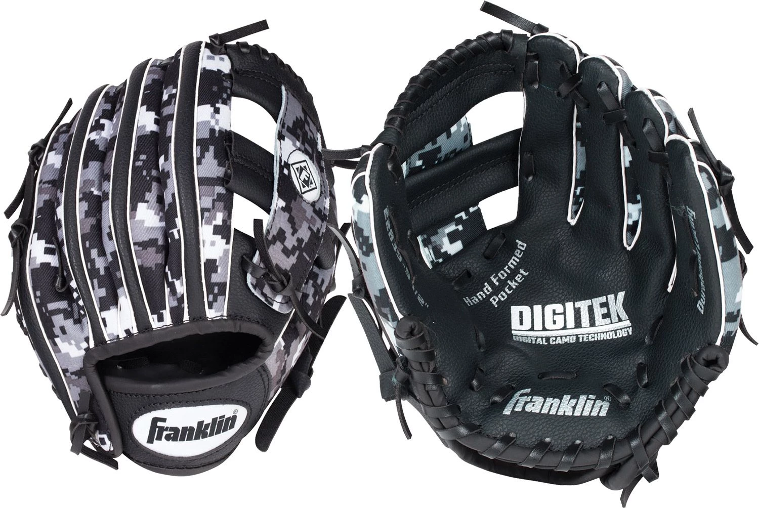 Franklin 9.5" Tee Ball RTP Series Glove For Boys' Black/white