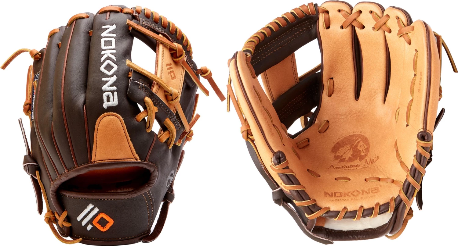 Nokona 11.5'' Alpha Series Glove For Unisex Brown/tan