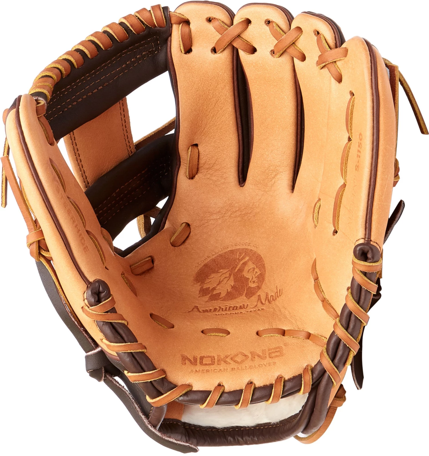 Nokona 11.5'' Alpha Series Glove For Unisex Brown/tan - Image 3