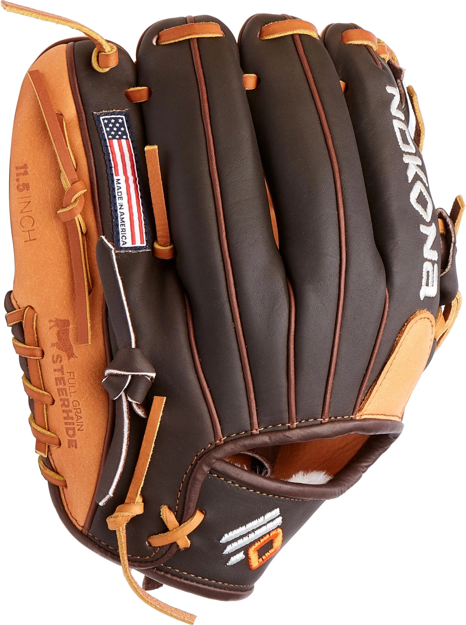 Nokona 11.5'' Alpha Series Glove For Unisex Brown/tan - Image 6