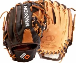 Nokona 11.25'' Youth Alpha Series Glove For Unisex Brown/tan