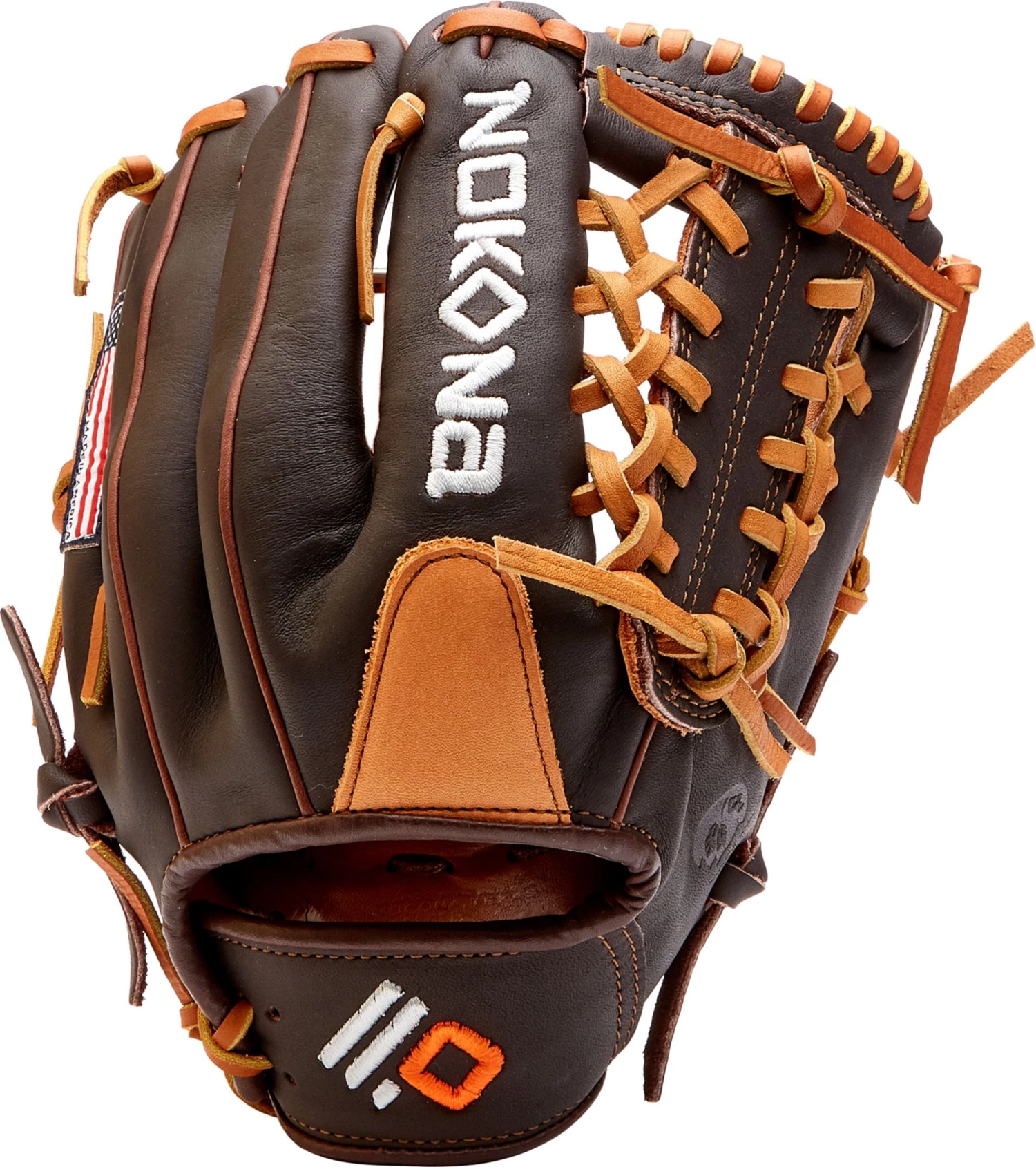 Nokona 11.25'' Youth Alpha Series Glove For Unisex Brown/tan - Image 2