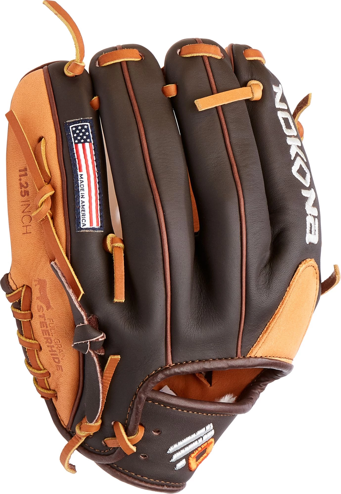 Nokona 11.25'' Youth Alpha Series Glove For Unisex Brown/tan - Image 6