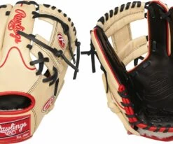 Rawlings 11.5'' Pro Preferred Series Glove For Unisex Camel/red