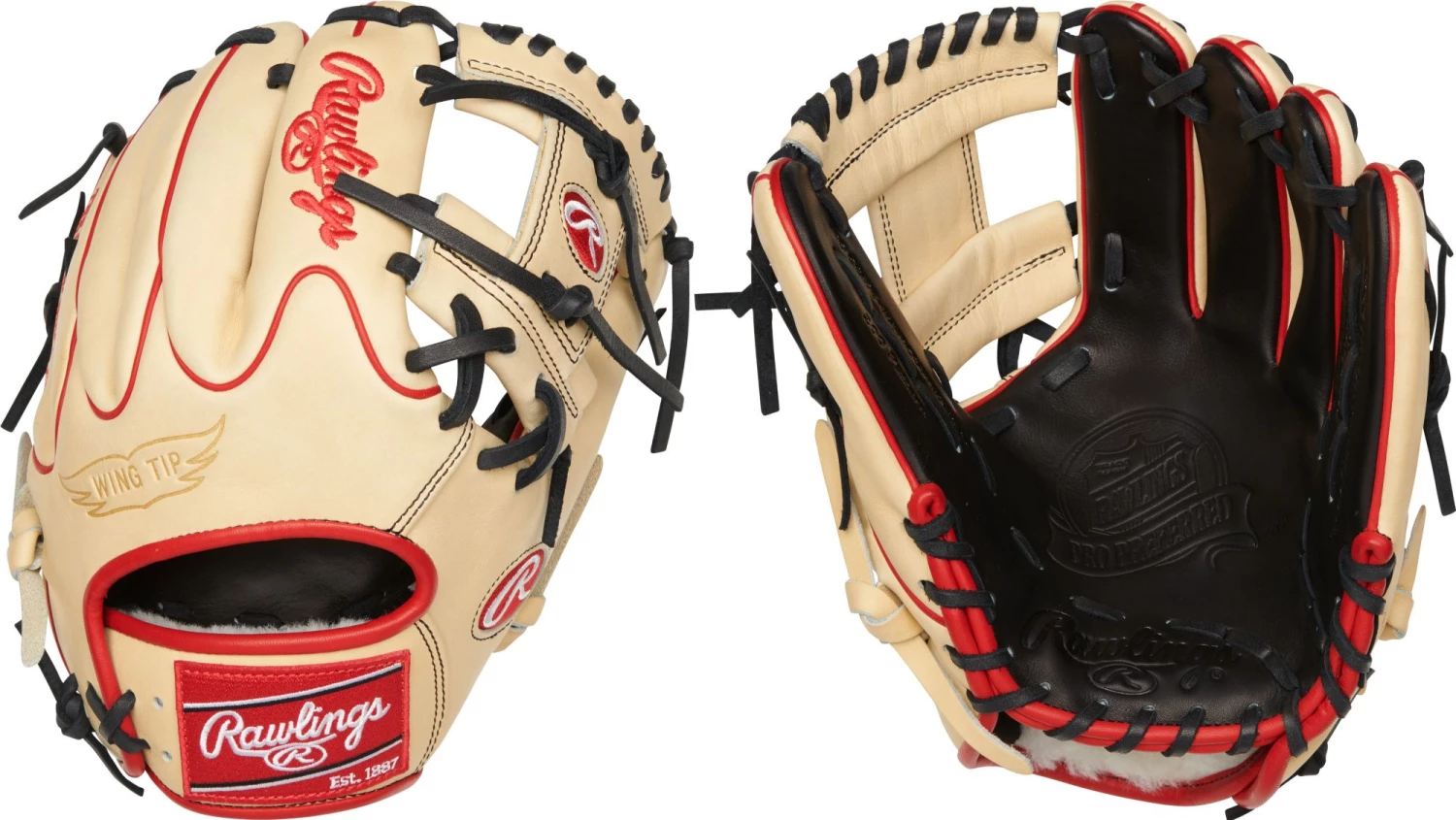 Rawlings 11.5'' Pro Preferred Series Glove For Unisex Camel/red