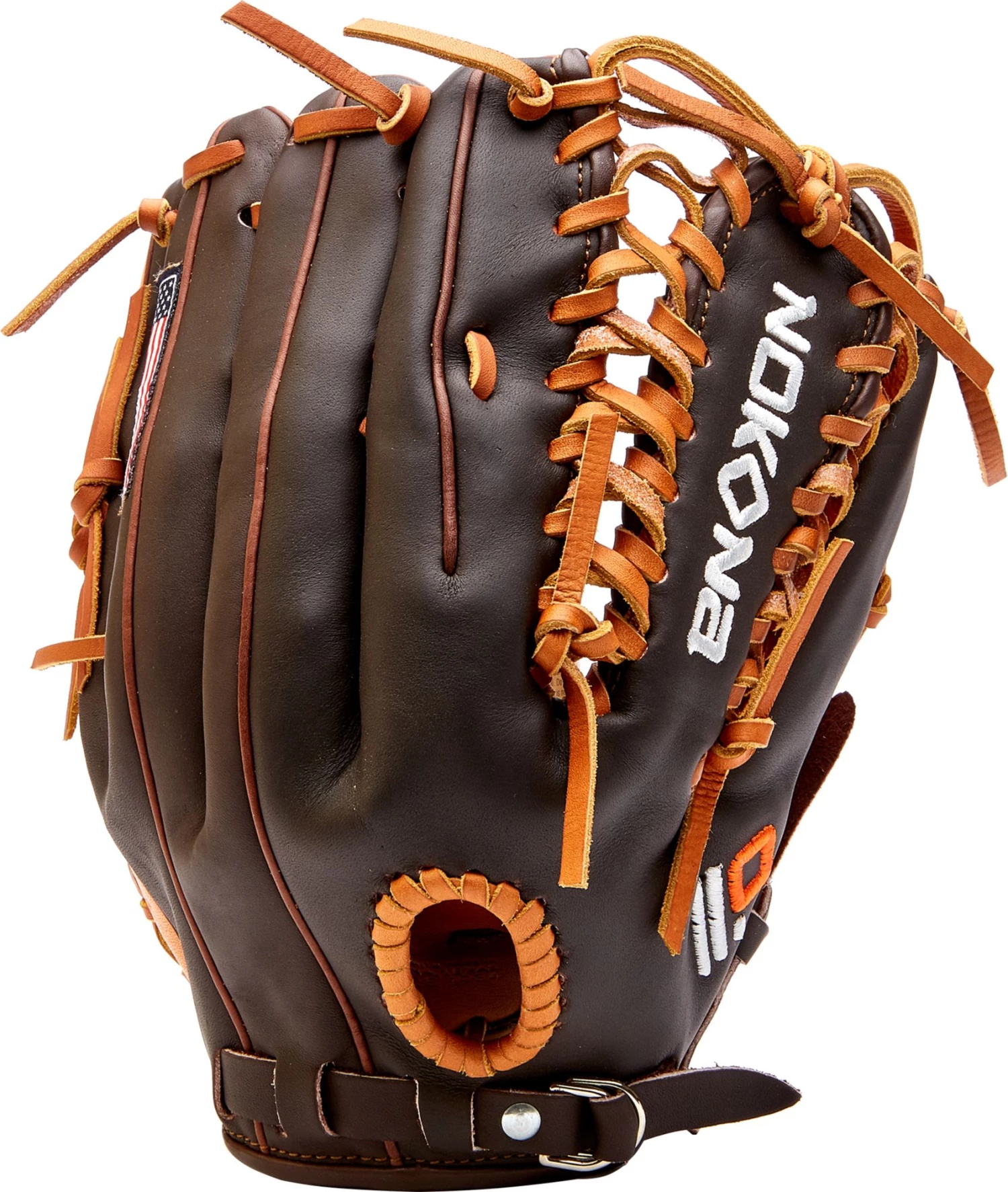 Nokona 12.5'' Alpha Series Glove For Unisex Brown/tan - Image 2