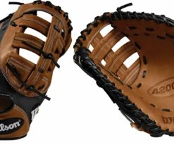 Wilson 12.5'' 1614 A2000 SuperSkin Series First Base Mitt For Men Brown/black