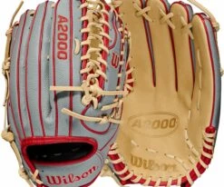 Wilson 12.75'' OT7 A2000 SuperSkin Series Glove 2021 For Unisex Blonde/grey