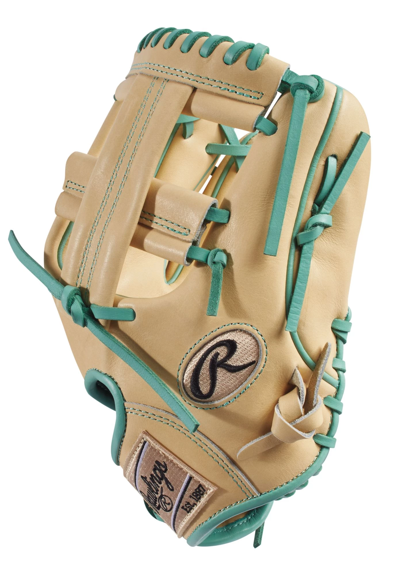 Rawlings 11.5" HOH R2G ContoUR Fit Series Glove 2022 For Men Camel/mint - Image 4