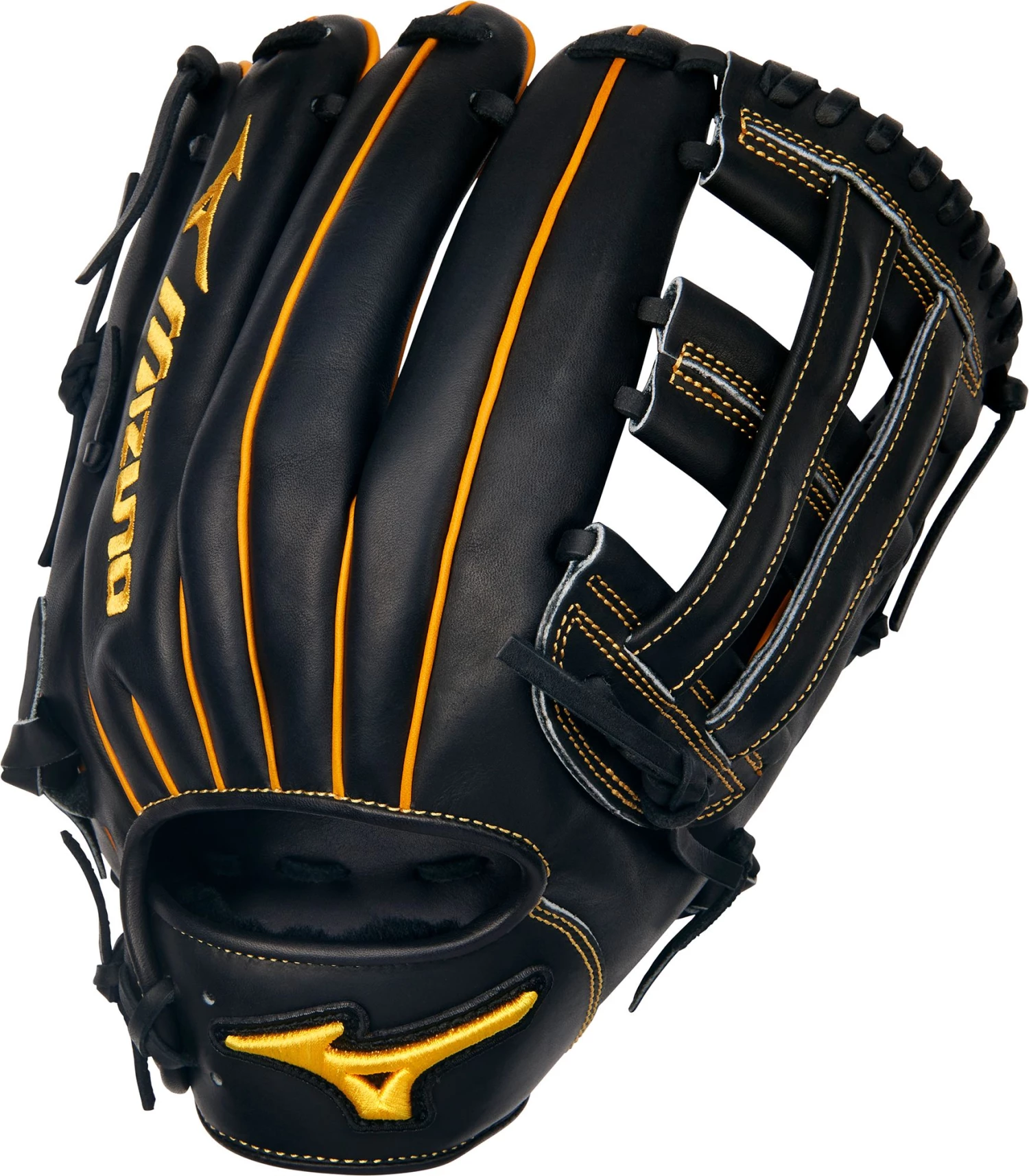 Mizuno 12" Pro Select Glove 2022 For Men Black/gold - Image 2