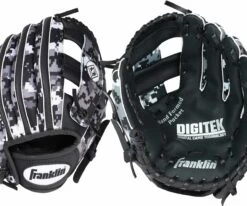 Franklin 9.5" Tee Ball RTP Series Glove W/ Ball For Unisex Black/white