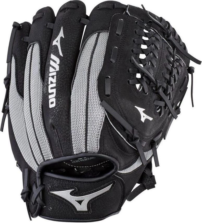 Mizuno 11'' Youth Prospect PowerClose Series Glove For Boys' Black/grey - Image 2