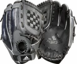 Adidas 10" Tee Ball Triple Stripe Series Glove For Unisex Grey/black