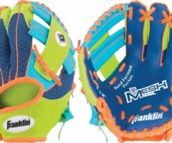 Franklin 9.5" Tee Ball Meshtek Series Glove For Unisex Orange
