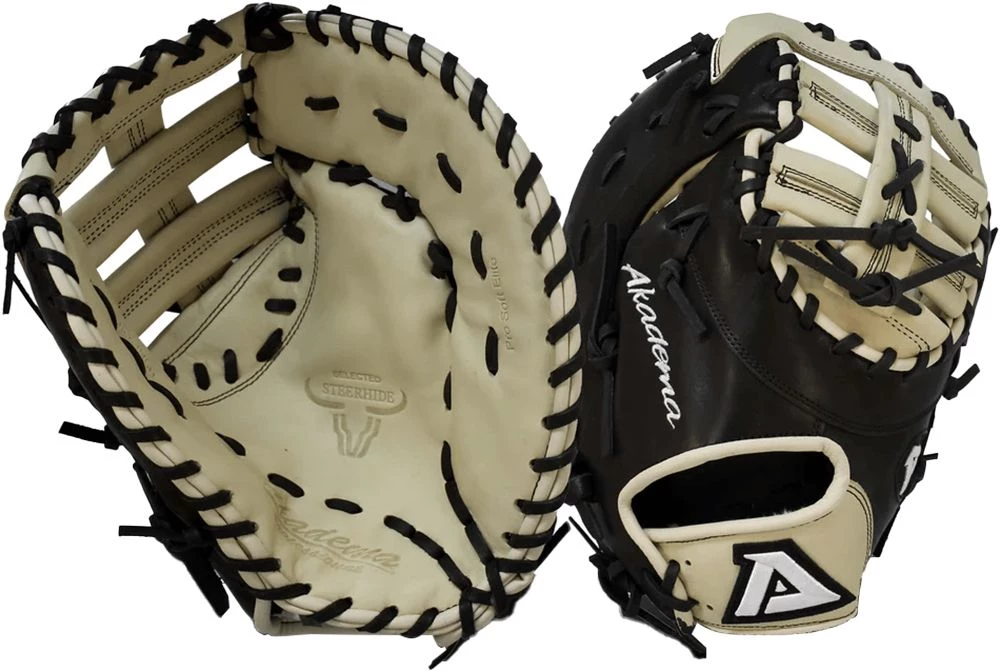 Akadema 12.5'' ProSoft Select Series First Base Mitt For Unisex Black/sand