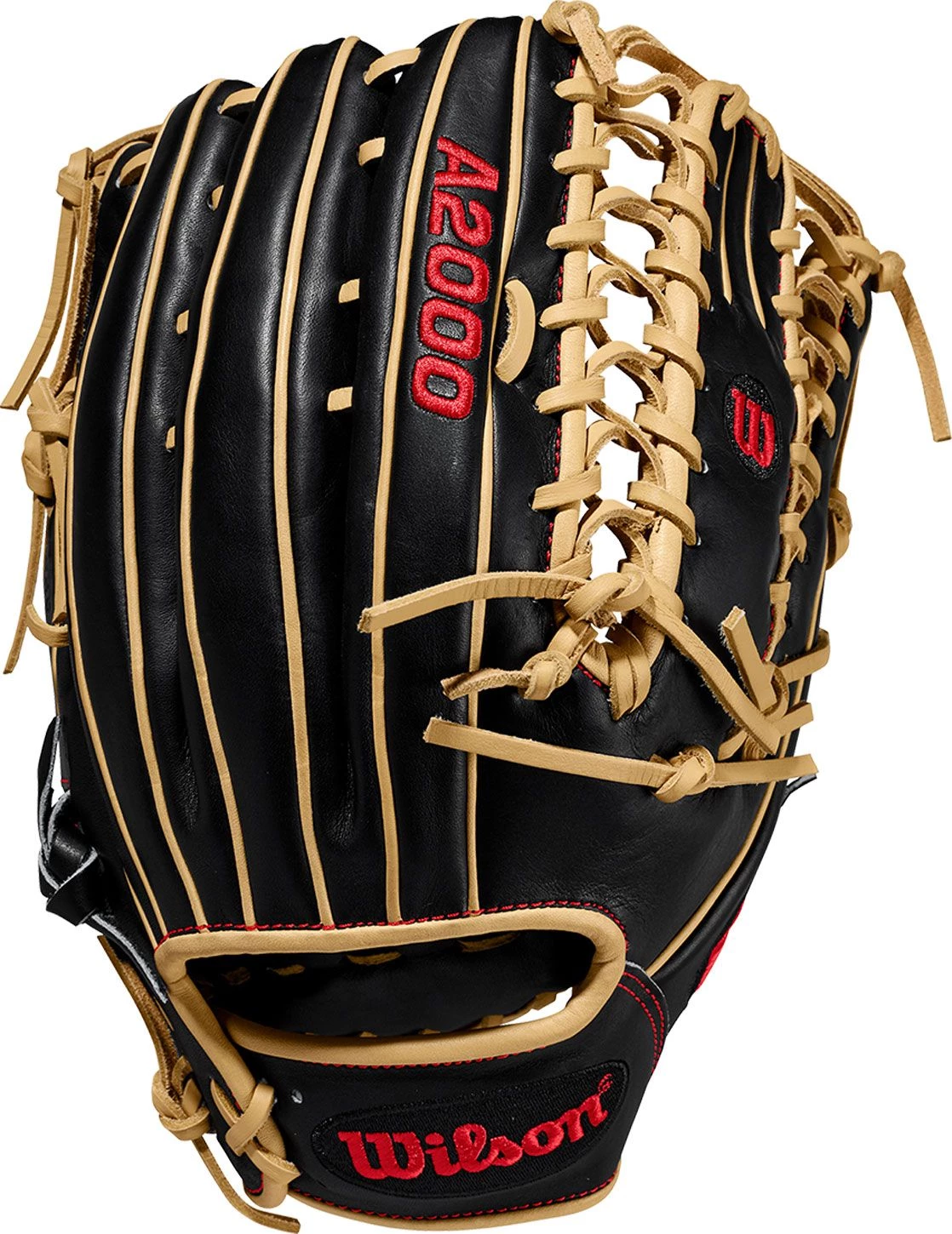 Wilson 12.75'' OT6 A2000 Series Glove For Men Black/blonde - Image 2