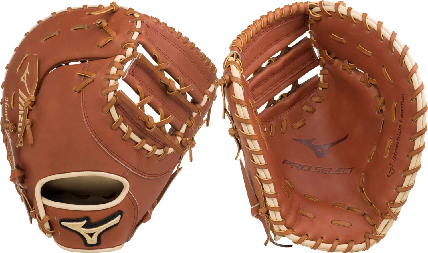 Mizuno 12.5'' Pro Select Series First Base Mitt For Unisex Brown